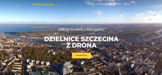 Dzielnice Szczecina z drona
